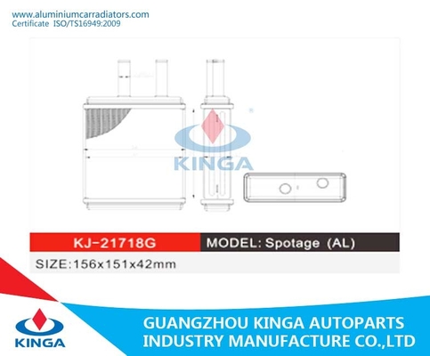 China Calefator do radiador do permutador de calor do radiador da transferência térmica para o AL de KIA Spotage fornecedor