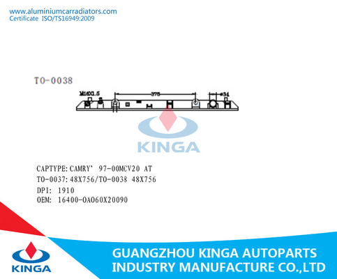 China Tanque inferior plástico para Toyota Camry'97 - 00 Mcv20 na substituição do radiador fornecedor