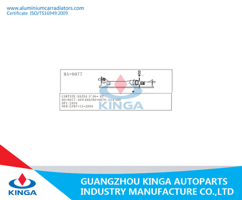 Substituição plástica do tanque do radiador da água PA66 para MAZDA 5 06 - TA fornecedor