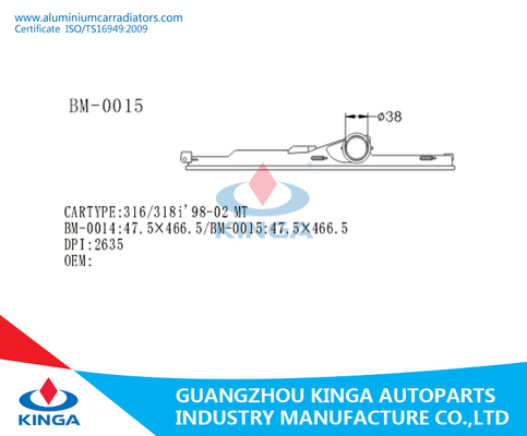 Molhe da substituição plástica 316 do tanque do radiador TA refrigerando eficiente BM-00/318i 98-02 fornecedor