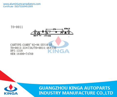 Costume CAMRY 92-94 SV40 EM OEM plástico 16400-7A140 do tanque do radiador fornecedor
