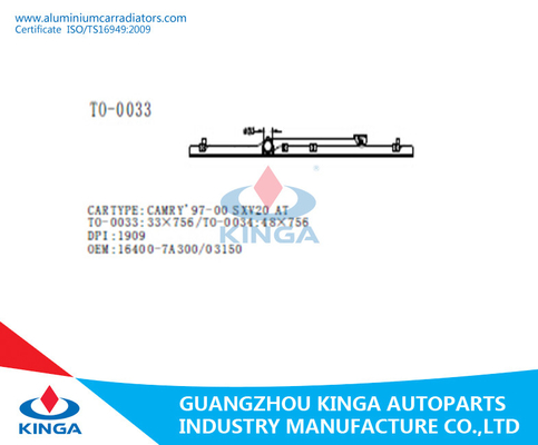 Plástico plástico do tanque do radiador preto/tanque da parte superior para Toyota CAMRY'97 - 00 SXV20 fornecedor