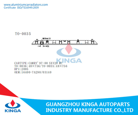 Tanque plástico para Toyota Camry'97 - água do radiador da tomada de 00 Sxv20 Mt - de refrigeração fornecedor