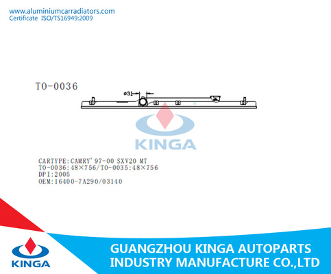 Tanque plástico modelo do radiador para o reparo plástico do tanque do radiador da TA de CAMRY'97-00 SXV20 fornecedor