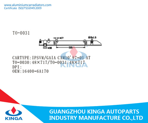 Tanque 1997-2001 plástico do radiador de Toyota Ipsvm Gaia CXM10 16400-6A170 fornecedor