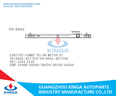 Tanque de água plástico do radiador do sistema de refrigeração do carro para Toyota 2003 CAMRY MCV30 em OEM16400-20260 fornecedor