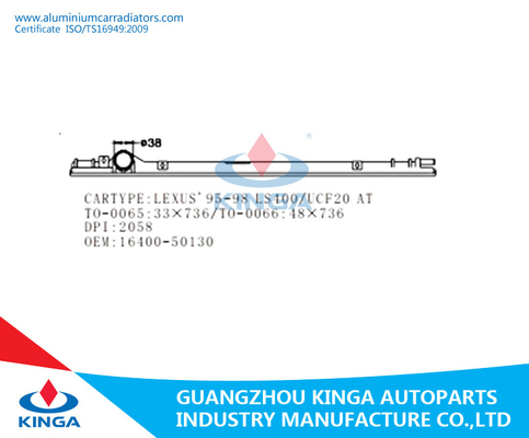 Carro plástico de alumínio do automóvel de Toyota Lexus IS200/IS300'99 do tanque da parte superior do radiador fornecedor