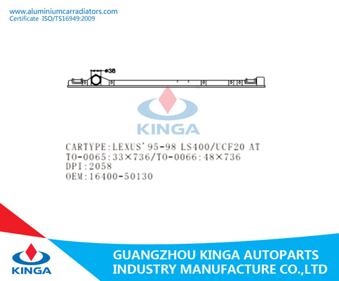 LEXUS'90-94 LS400/UCF10 no OEM plástico do tanque do radiador resistente 16400-50050/50021 fornecedor