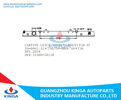 O LS400/UCF20 de LEXUS 95-98 no OEM plástico do tanque do radiador forte 16400-50130 fornecedor