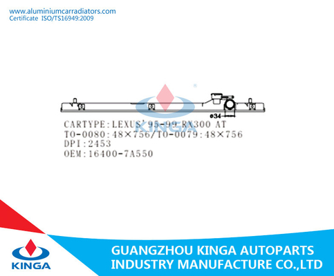 As auto peças sobresselentes para OEM 16400-7A550 de LEXUS'95-99 RX300, tanque do radiador parte fornecedor