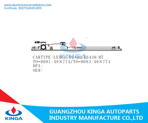 OEM plástico do material PA66 do reparo do tanque do radiador de LEXUS'01-03 LS430 16400-50230/50250 fornecedor