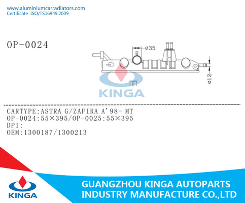 Reparo plástico do radiador do tanque para ASTRA G/ZAFIRA A'98-MT com KJ-42018 fornecedor