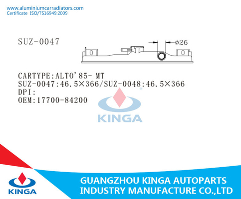 Tanque plástico do radiador de SUZUKI da substituição para o reparo plástico do tanque do radiador de ALTO'85-MT fornecedor