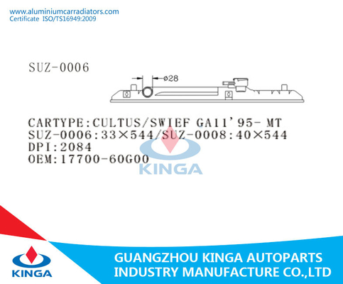 Suzuki Cultus/Gall'95- rápido em OEM plástico 17700-60G10 do tanque da parte superior do radiador fornecedor