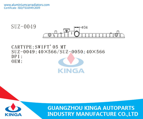 O automóvel substitui solda o tanque plástico do radiador para TA 05 KJ-18032 rápida de Suzuki fornecedor