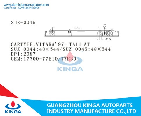VITARA'97- TA11 no tanque plástico da PARTE INFERIOR do tanque 17700-77E10/77E30 do radiador fornecedor