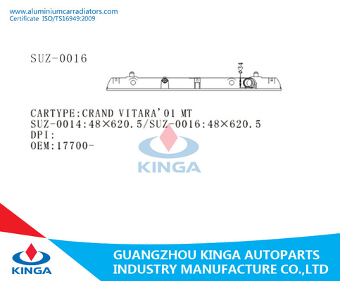 Tanque plástico do radiador do carro para OEM 2001 de SUZUKI GRAND VITARA 17700-52D00 fornecedor