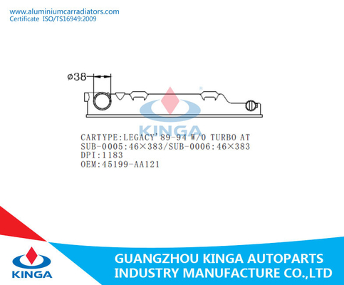 LEGACY'89-94 SEM O TURBOCOMPRESSOR no tanque plástico do OEM 45199-AA121Right do tanque do radiador fornecedor