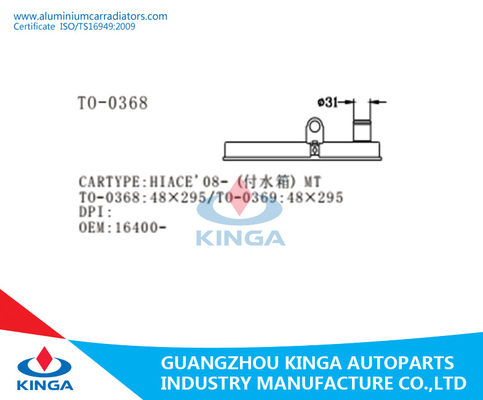 HIACE 08 - do radiador plástico do OEM 16510-30010 do tanque do radiador da substituição da TA tanque SUPERIOR fornecedor