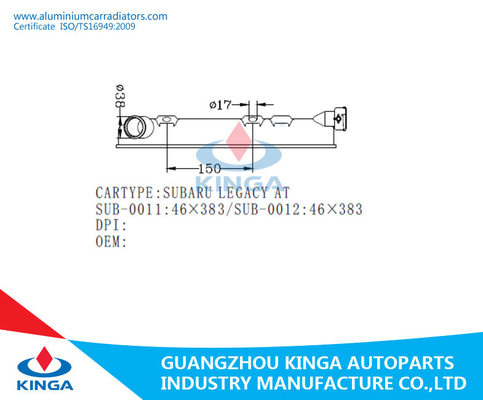 Repare o tanque plástico do radiador/radiador esquerdo plástico do tanque para o LEGADO de SUBARU EM fornecedor