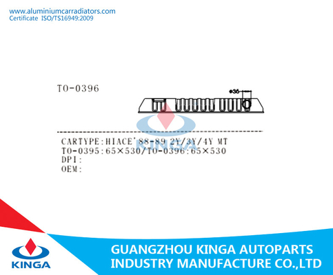 Tanque da extremidade do radiador/tanque plástico do radiador do radiador de Toyota Hiace'88-89 2Y/3Y/4Y Mt fornecedor