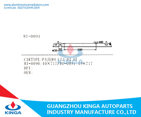 Substituição plástica do tanque do radiador da parte inferior automotivo das peças PAJEOR V73'02 fornecedor